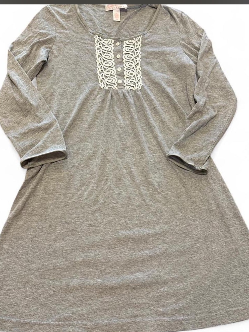 Oscar de la Renta Pink Label Gray Lounge Dress XS